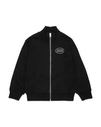 Diesel hanorac cu fermoar pentru copii din bumbac SCIRCLEZIP OVER SWEAT-SHIRT