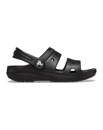 Sandale slingback cu model uni, Negru