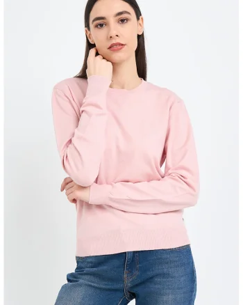 Pulover tricotat fin, Roz pastel