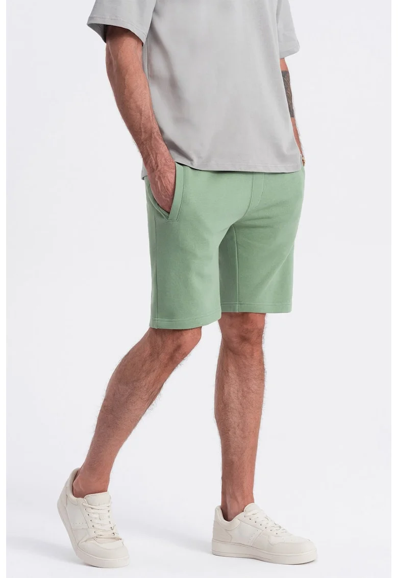 Pantaloni scurti din bumbac cu talie ajustabila