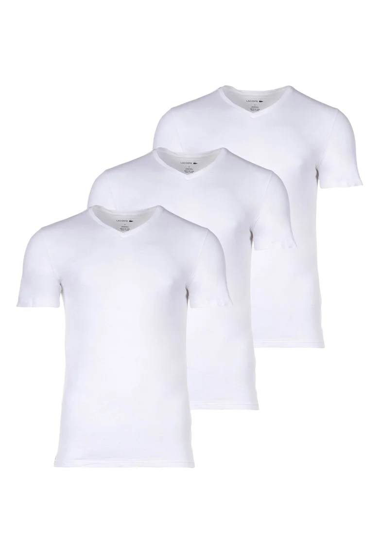 Set de tricouri slim fit cu decolteu in V - 3 piese