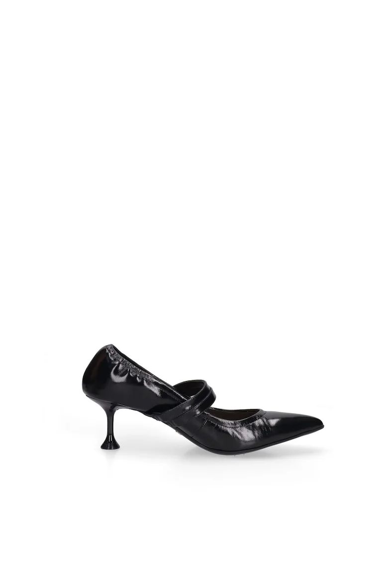 Pantofi Mary Jane din piele Emberly Plus, Negru