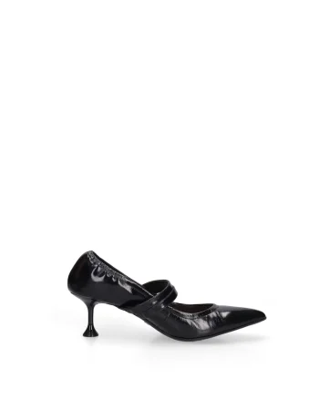 Pantofi Mary Jane din piele Emberly Plus, Negru