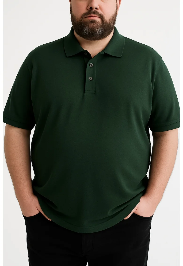 Tricou barbatesc oversize, marimi mari, Verde