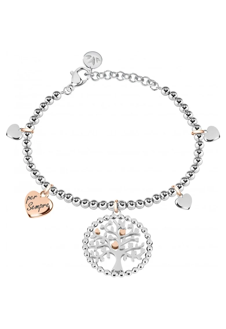 Bratara  SAQE13, Argintiu, Rose gold