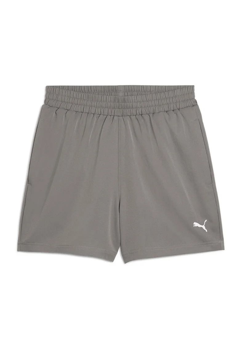 Pantaloni scurti cu talie elastica, Gri