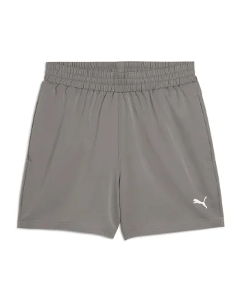Pantaloni scurti cu talie elastica, Gri
