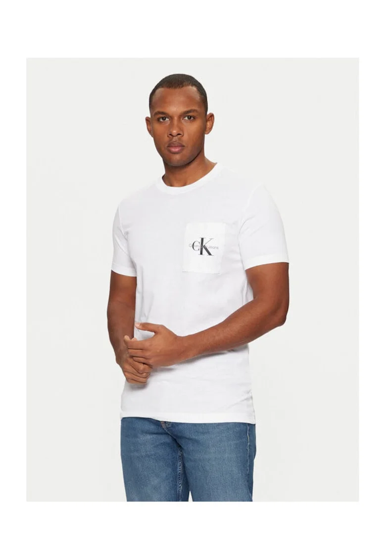 Tricou barbati,  J30J320936, Alb