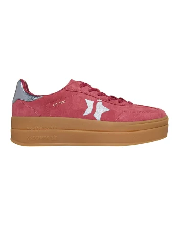 Pantofi sport din piele intoarsa Academy HI Elevated Essence, Rosu/Argintiu