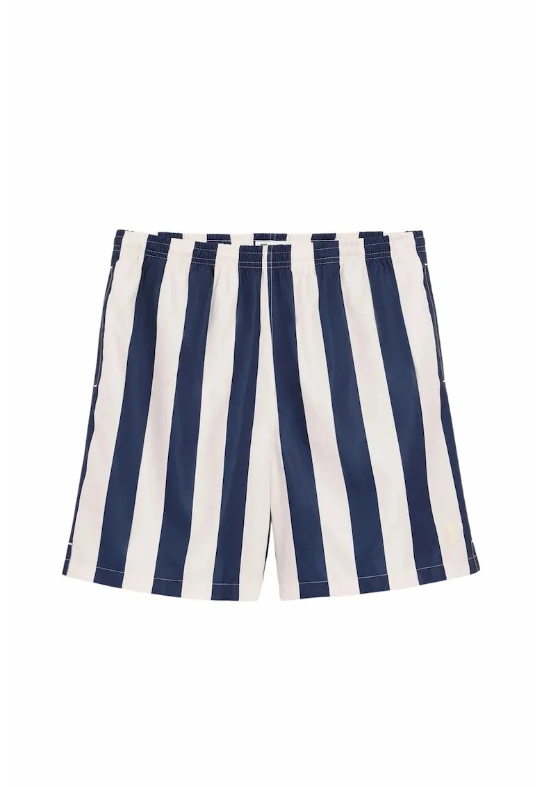 Costum de baie barbati,, Alb/Bleumarin