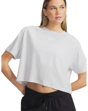 Tricou crop Rival Boxy, Gri deschis