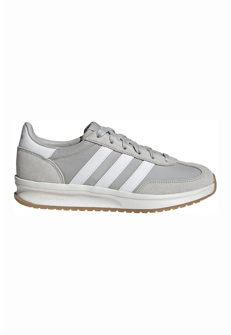 Pantofi sport 70s 2.0 cu piele intoarsa Run, Alb/Gri