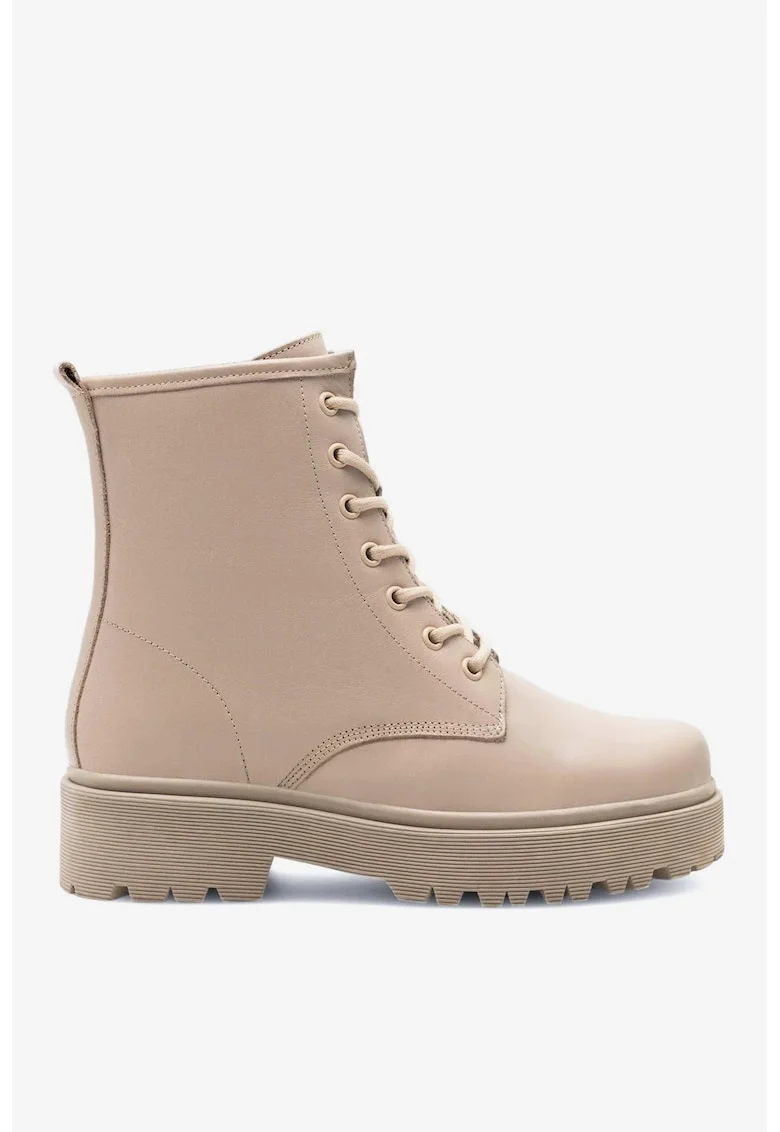 Ghete dama  5904862924939, Piele naturala, Bej