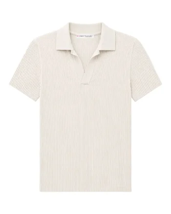 Bluza dama,  guler polo, piatra naturala, tricotaj poliamida,