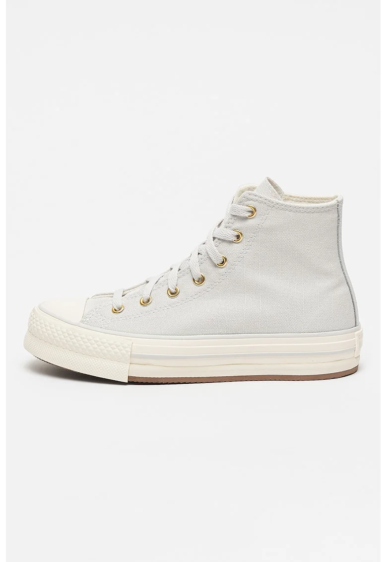 Tenisi mid-high Chuck Taylor All Star Eva, Gri deschis