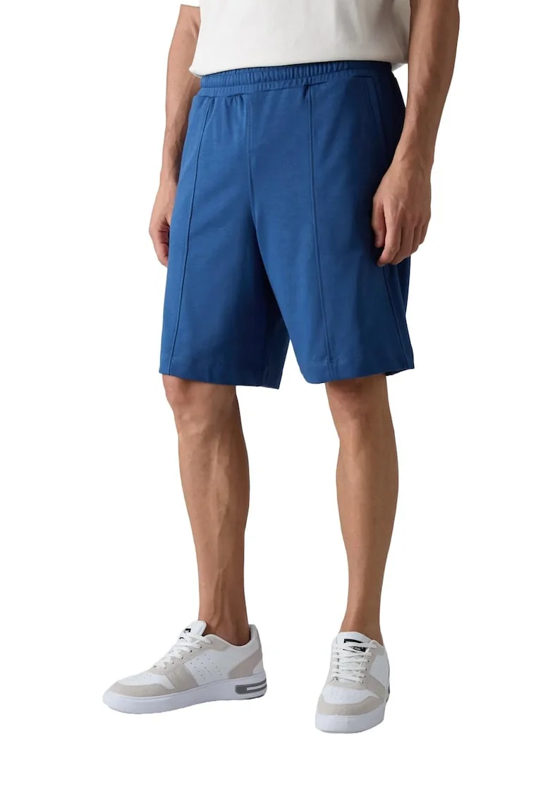 Pantaloni scurti,  trening, confortabili, Moroccan Blue, bumbac/poliester,