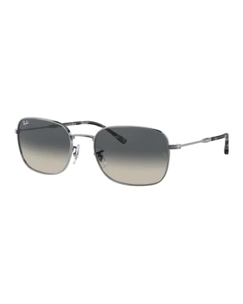 Ochelari de soare unisex cu rama metalica, Argintiu inchis