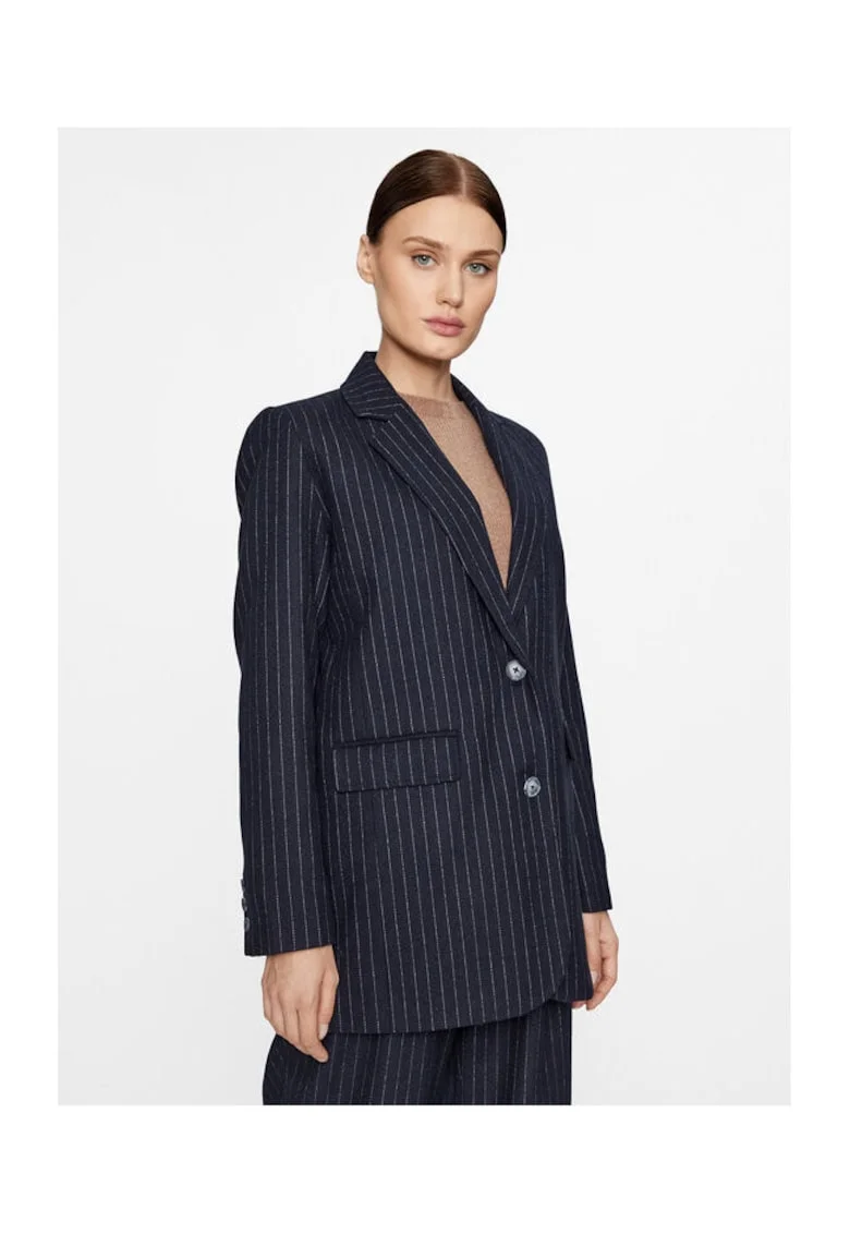 Sacou dama,  303247874, Poliester/Lana, Negru, Negru