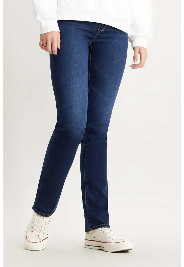 Blugi drepti cu talie inalta 724™ B, Bleumarin