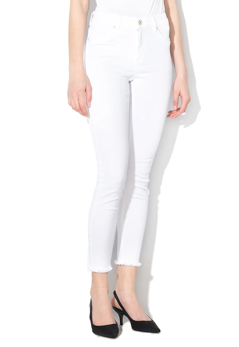 Blugi skinny Blush, Alb