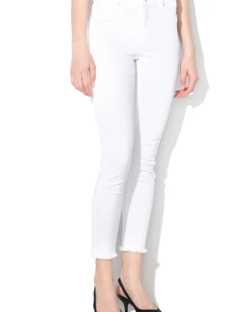 Blugi skinny Blush, Alb