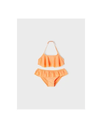 Costum de baie Fete,  209256703 Poliester, Portocaliu, Portocaliu