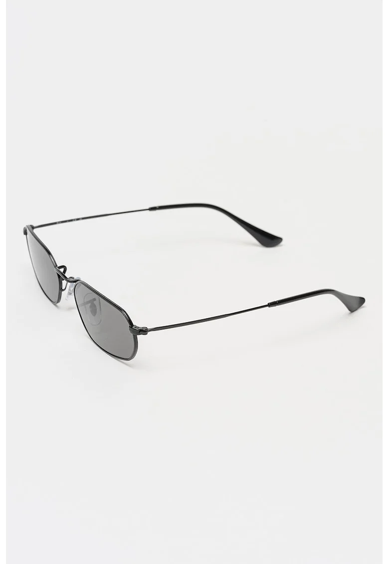 Ochelari de soare unisex cu logo discret, Negru