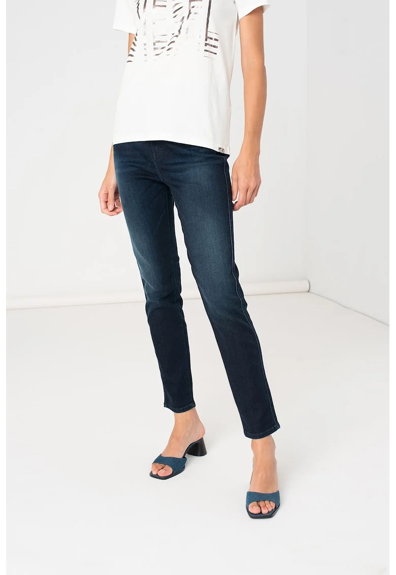 Blugi crop slim fit Babhila, Bleumarin