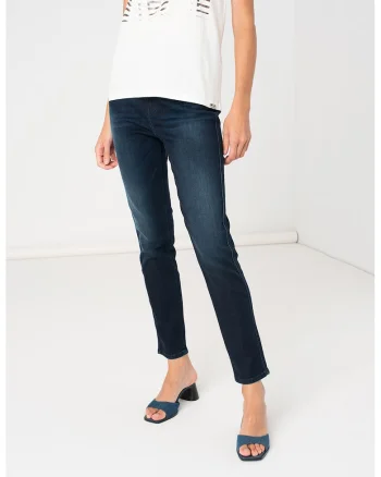 Blugi crop slim fit Babhila, Bleumarin