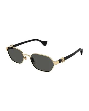 Ochelari de soare cu rama metalica, Auriudwqfwq, Auriu/Negru