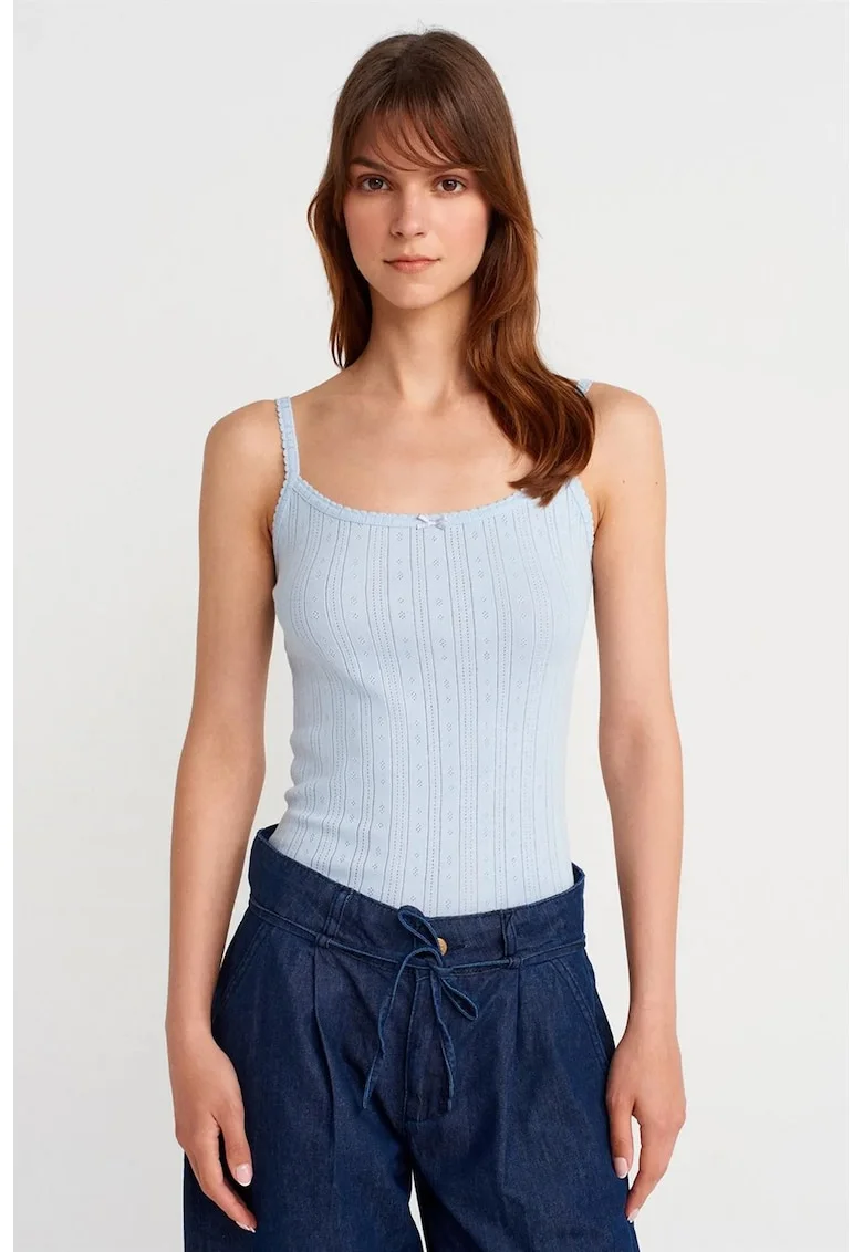 Bluza Cami,  Slim Fit, Albastru Bebelus, 100% bumbac