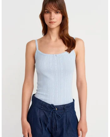 Bluza Cami,  Slim Fit, Albastru Bebelus, 100% bumbac