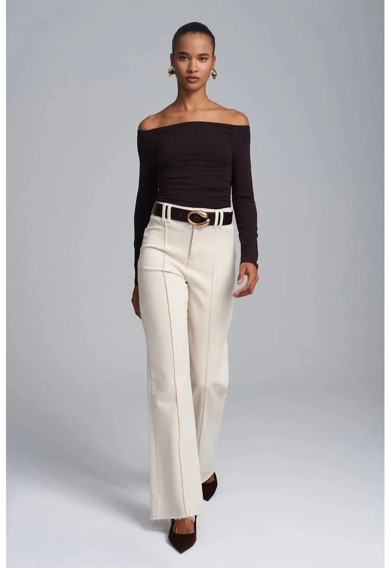 Bluza dama,  slim, negru, tricot subtire