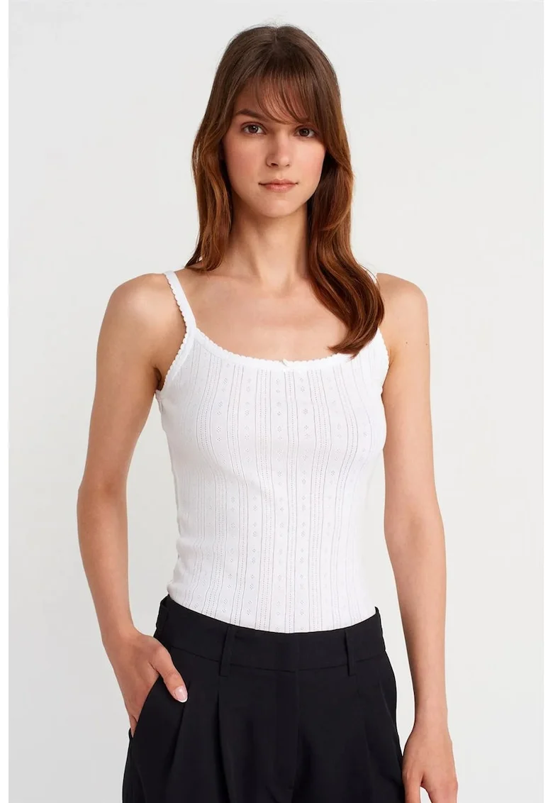 Bluza dama,  slim fit, alb, bumbac
