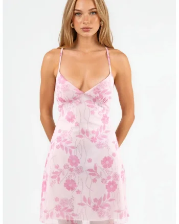 Rochie Mini,  Eleganta, Roz Pudra, Poliester/Elastan