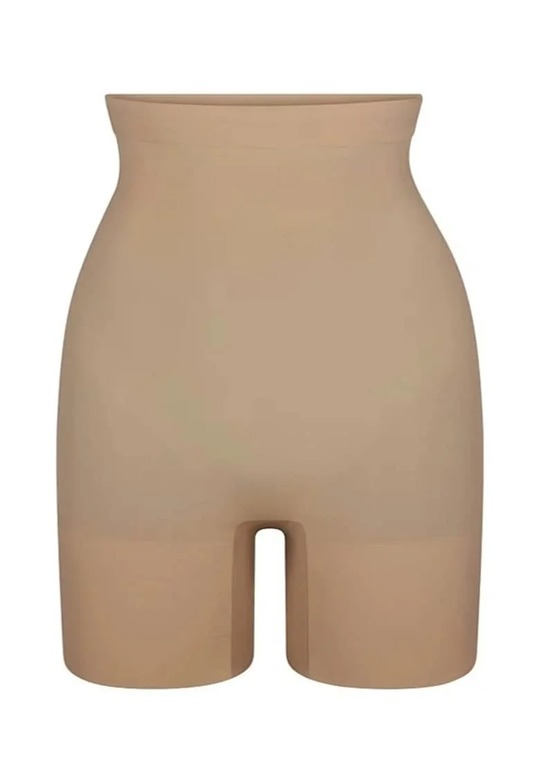 Lenjerie modelatoare,  pantaloni fara bretele, talie inalta, natural, nylon/elastan