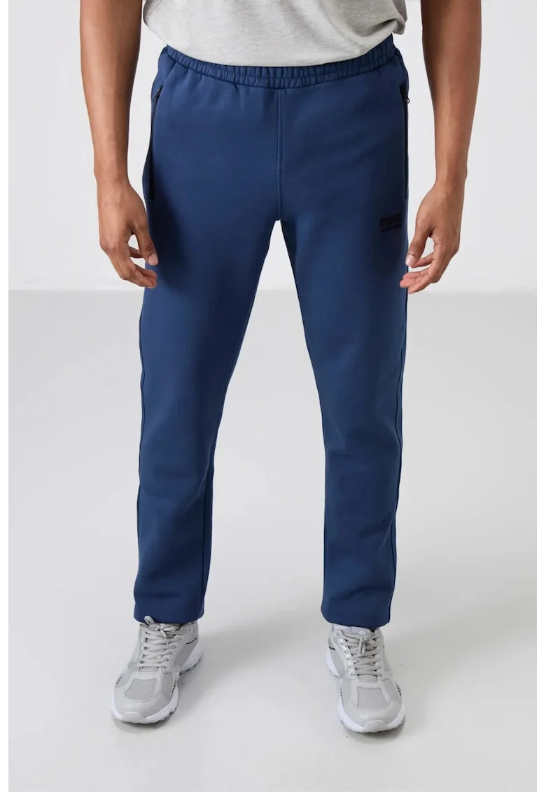 Pantaloni de trening, Barbati, Pantaloni de trening din fleece TOMMY pentru Oxford Blue, Albastru