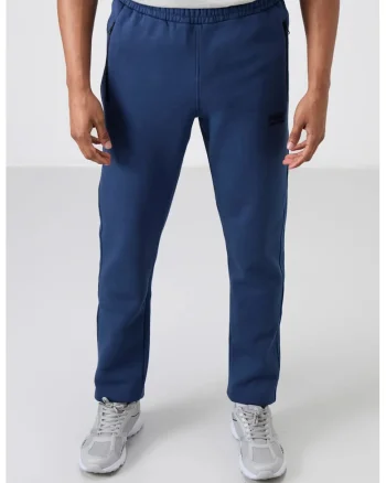 Pantaloni de trening, Barbati, Pantaloni de trening din fleece TOMMY pentru Oxford Blue, Albastru