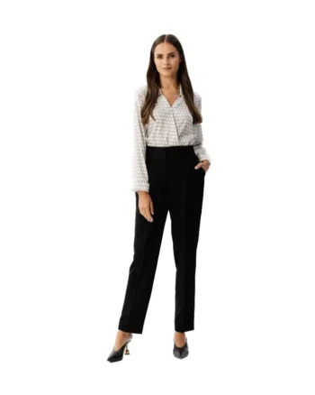 Pantaloni eleganti de dama Anigran S356 negri, Negru
