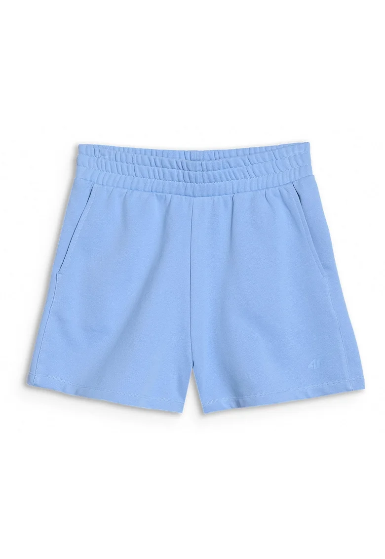 Pantaloni scurti cu buzunare oblice, Albastru denim
