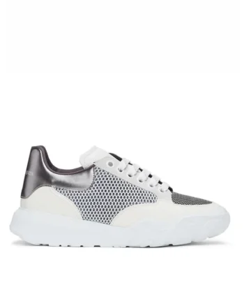 Sneakers barbati,  Off-White Court Trainer, Alb/Argintiu