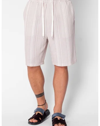 Pantaloni scurti cu dungi Beige 21804, Bej