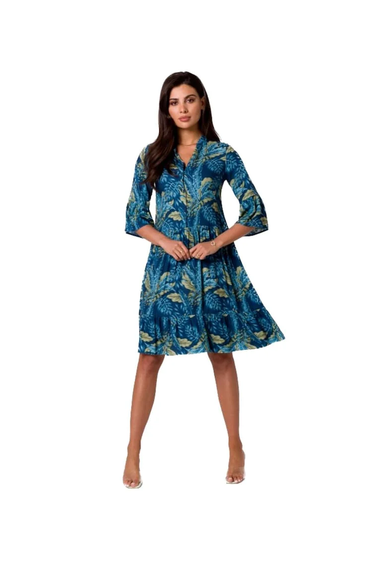 Rochie mini de dama Isokane B260 albastru, Albastru inchis