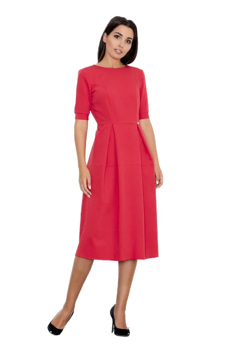 Rochie de seara dama Guimones M553 rosie, Rosu stins