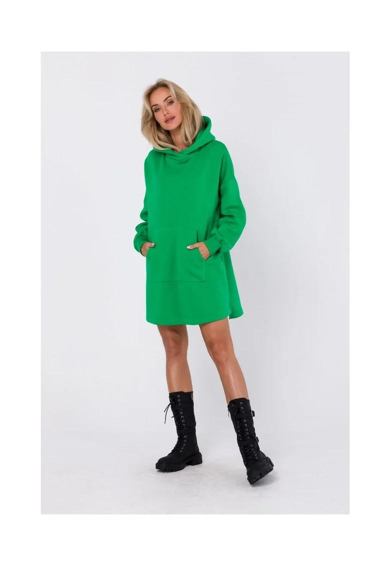 Made of Emotion Rochie pulover de dama Yenga M762 verde deschis, Verde