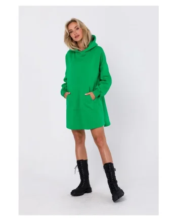Made of Emotion Rochie pulover de dama Yenga M762 verde deschis, Verde