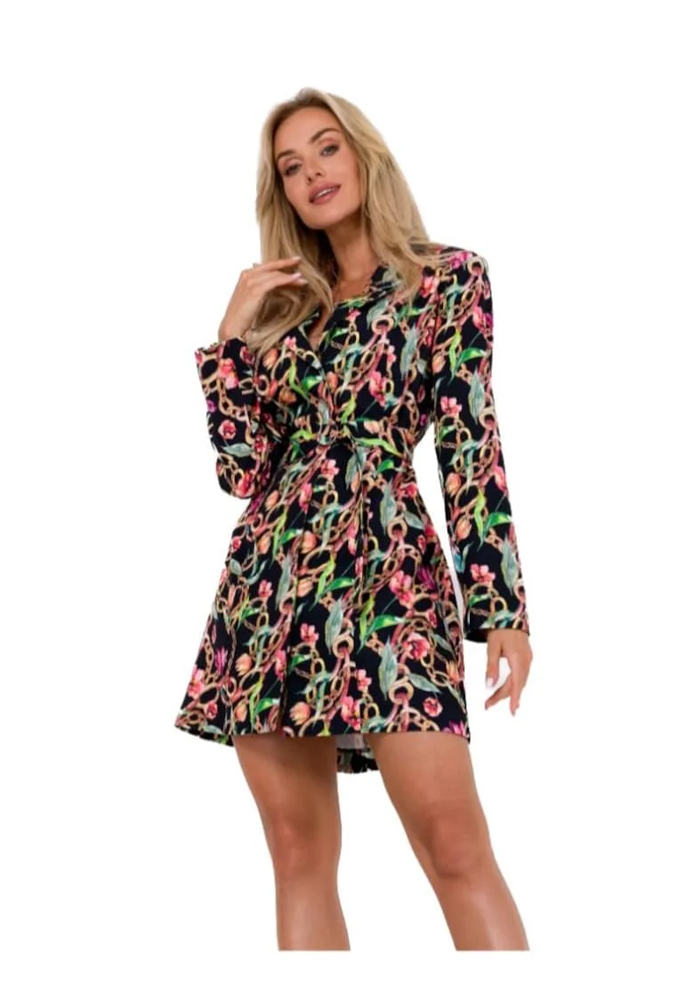 Made of Emotion Rochie-sacou de dama Keudegan M750 negru, Negru