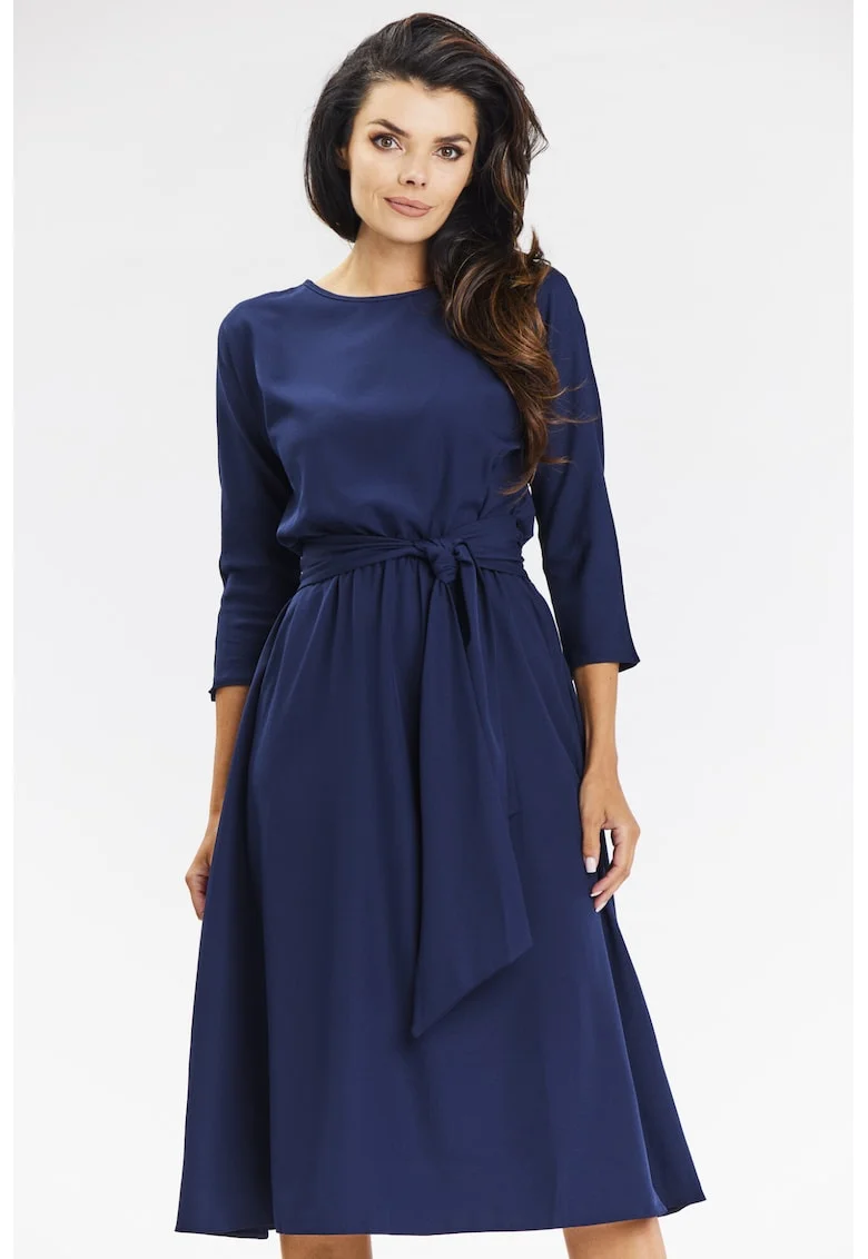 Rochie Rochie  A662, bleumarin, Bleumarin