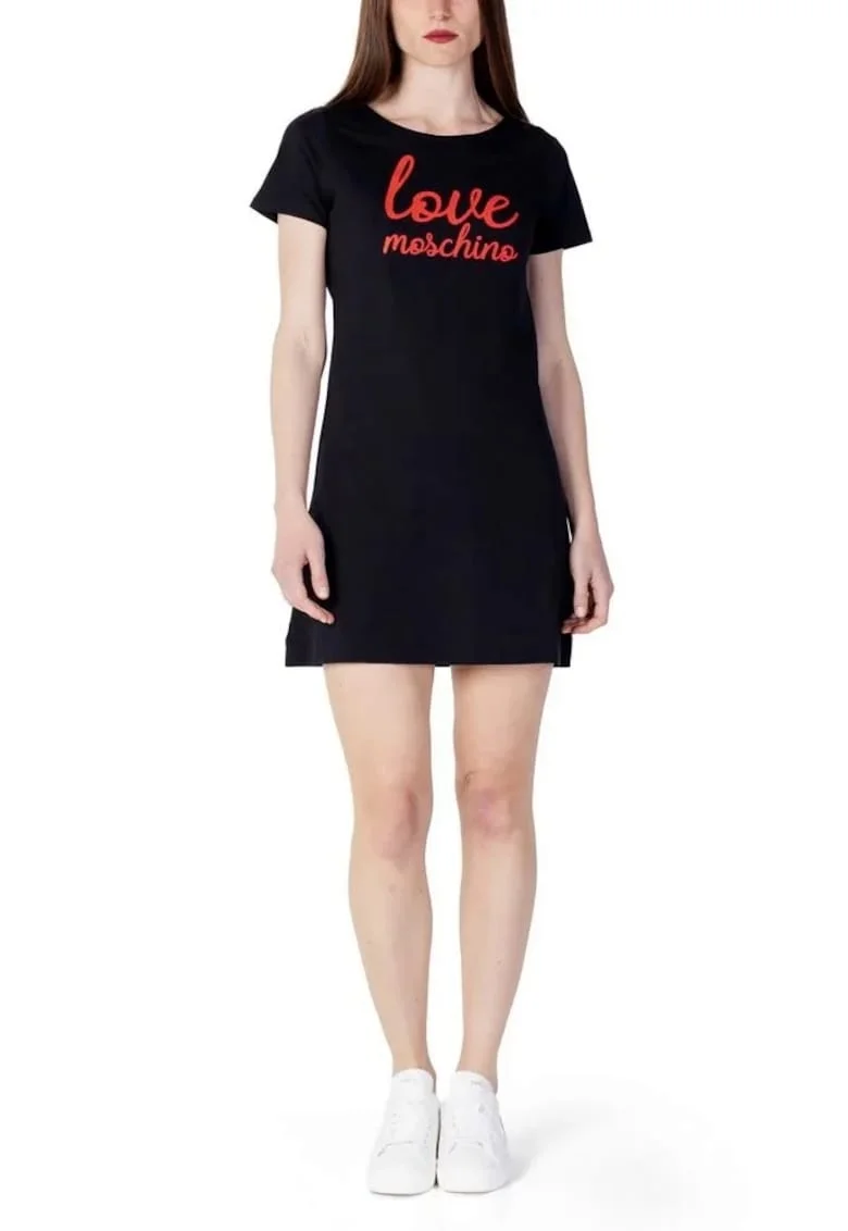 Rochie-tricou dama  W592927, Negru