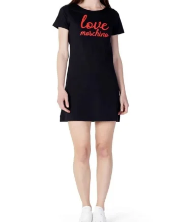 Rochie-tricou dama  W592927, Negru